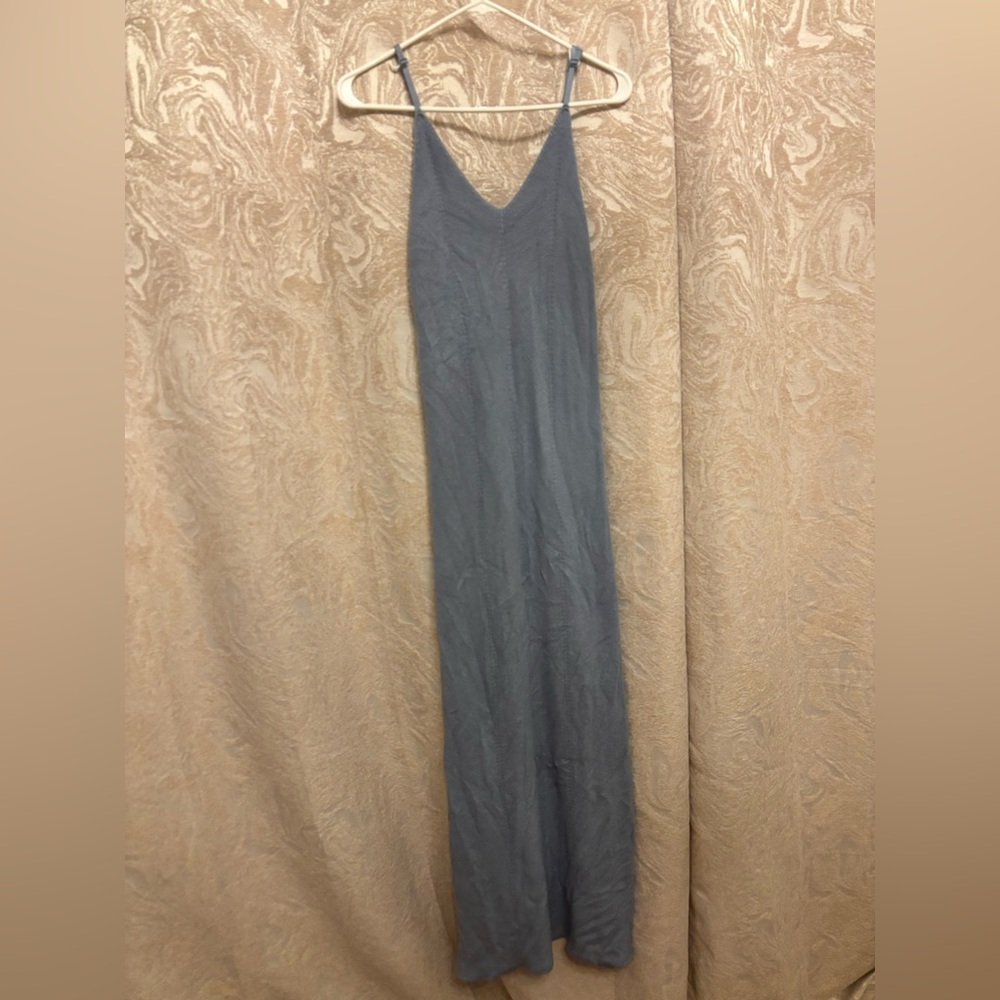 Freshman 1996 Strappy Summer Sweater Dress | Size M | NWOT | Dusty Blue